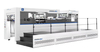 Automatic die cutting and creasing machine with stripping