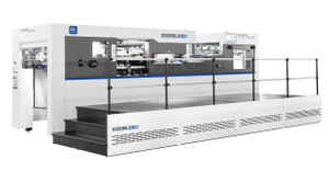 Automatic die cutting and creasing machine with stripping