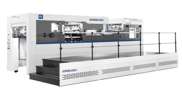 Automatic die cutting and creasing machine with stripping